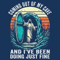 Jesus Coming Out Of My Cave And Ive Been Doing Just Fine Infant Baby Jersey Bodysuit