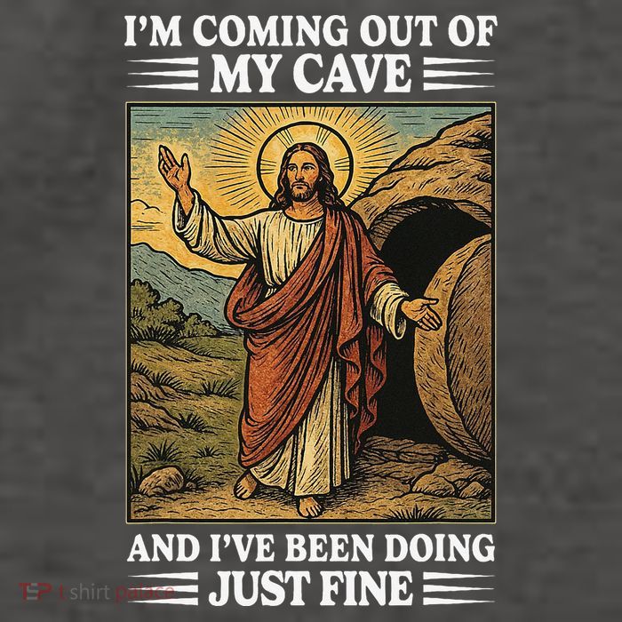 Jesus Coming Out Of My Cave And Ive Been Doing Just Fine Vector Backpack