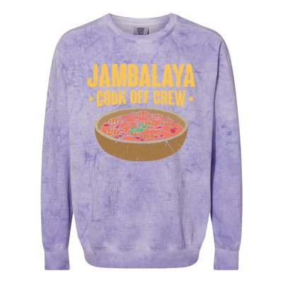 Jambalaya Cook Off Crew Louisiana Competition Cooking Cute Gift Colorblast Crewneck Sweatshirt