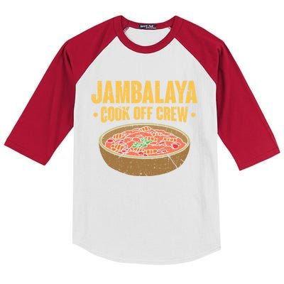 Jambalaya Cook Off Crew Louisiana Competition Cooking Cute Gift Kids Colorblock Raglan Jersey