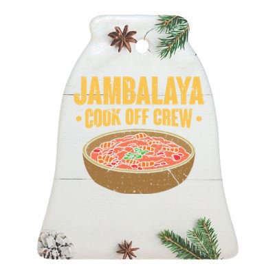 Jambalaya Cook Off Crew Louisiana Competition Cooking Cute Gift Ceramic Bell Ornament