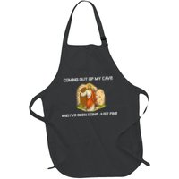 Jesus Coming Out Of My Cave And I've Been Doing Just Fine Apron