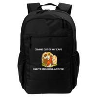 Jesus Coming Out Of My Cave And I've Been Doing Just Fine Backpack