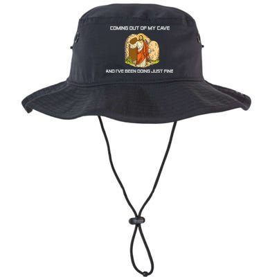 Jesus Coming Out Of My Cave And I've Been Doing Just Fine Bucket Hat