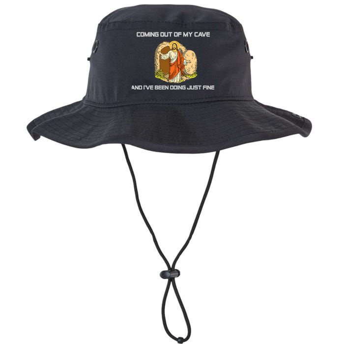 Jesus Coming Out Of My Cave And I've Been Doing Just Fine Bucket Hat