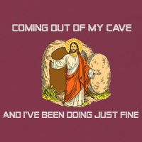 Jesus Coming Out Of My Cave And I've Been Doing Just Fine 16oz Travel Tumbler