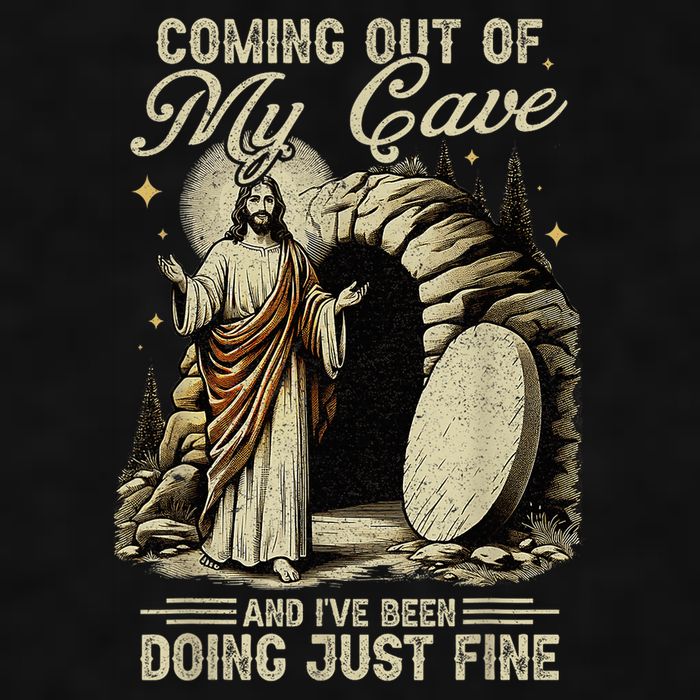 Jesus Coming Out Of My Cave And I'Ve Been Doing Just Fine Ladies PosiCharge Tri-Blend Wicking Tank