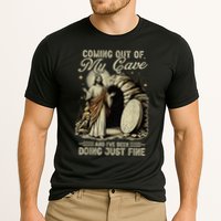 Jesus Coming Out Of My Cave And I'Ve Been Doing Just Fine Performance Shirt