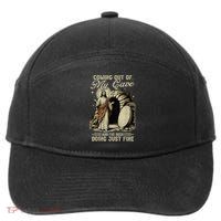 Jesus Coming Out Of My Cave And I'Ve Been Doing Just Fine 7-Panel Snapback Hat