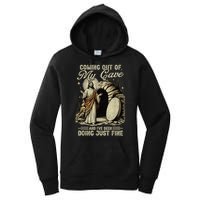 Jesus Coming Out Of My Cave And I'Ve Been Doing Just Fine Women's Pullover Hoodie