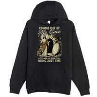 Jesus Coming Out Of My Cave And I'Ve Been Doing Just Fine Premium Pullover Hoodie