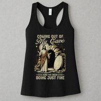 Jesus Coming Out Of My Cave And I'Ve Been Doing Just Fine Womens Tank Top