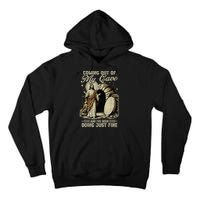 Jesus Coming Out Of My Cave And I'Ve Been Doing Just Fine Tall Hoodie