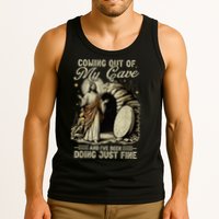 Jesus Coming Out Of My Cave And I'Ve Been Doing Just Fine Tank Top