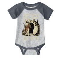 Jesus Coming Out Of My Cave And I'Ve Been Doing Just Fine Infant Baby Jersey Bodysuit