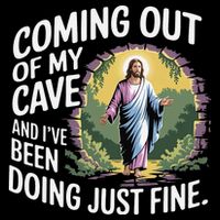 Jesus Coming Out Of My Cave And Ive Been Doing Just Fine Impact Tech Backpack