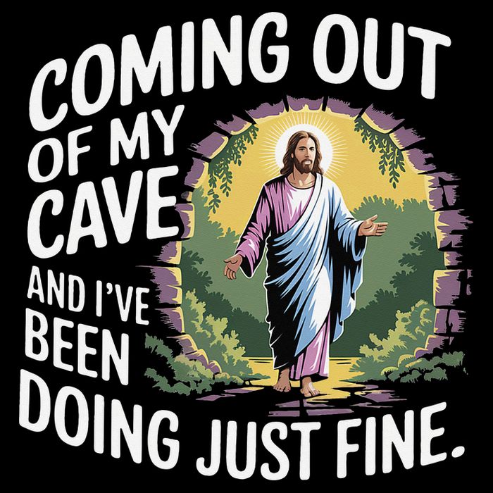 Jesus Coming Out Of My Cave And Ive Been Doing Just Fine Impact Tech Backpack