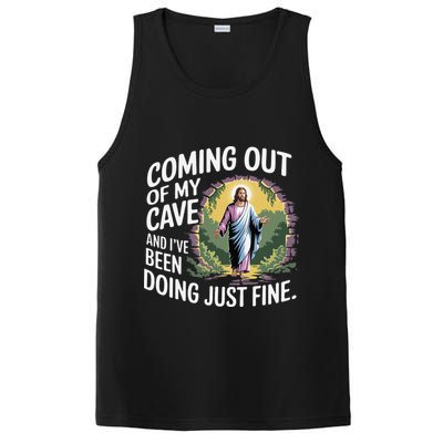 Jesus Coming Out Of My Cave And Ive Been Doing Just Fine PosiCharge Competitor Tank