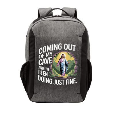 Jesus Coming Out Of My Cave And Ive Been Doing Just Fine Vector Backpack