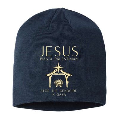 Jesus Christ Palestinian Gaza Christmas Sustainable Beanie