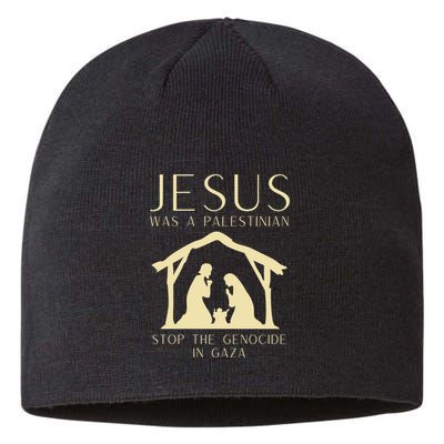 Jesus Christ Palestinian Gaza Christmas Sustainable Beanie