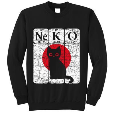 Japanese Cat Periodic Table Elements Kawaii Neko Japanese Sweatshirt