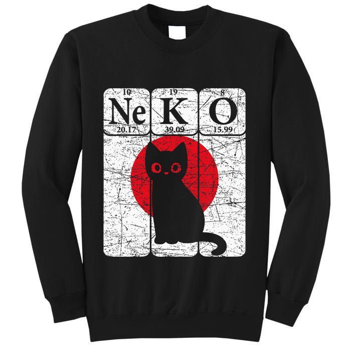 Japanese Cat Periodic Table Elements Kawaii Neko Japanese Sweatshirt