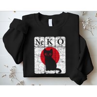 Japanese Cat Periodic Table Elements Kawaii Neko Japanese Sweatshirt