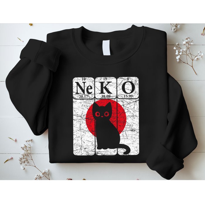 Japanese Cat Periodic Table Elements Kawaii Neko Japanese Sweatshirt