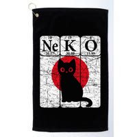 Japanese Cat Periodic Table Elements Kawaii Neko Japanese Golf Towel