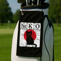 Japanese Cat Periodic Table Elements Kawaii Neko Japanese Golf Towel