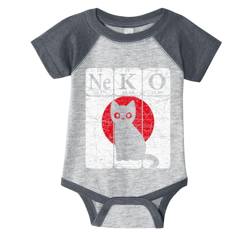 Japanese Cat Periodic Table Elements Kawaii Neko Japanese Infant Baby Jersey Bodysuit