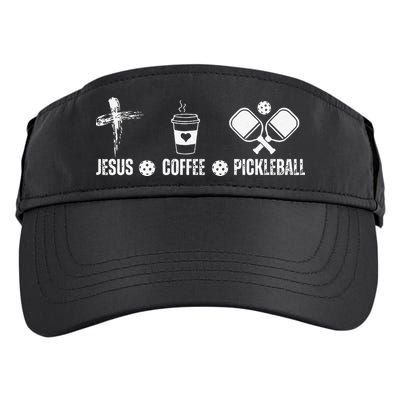 Jesus Coffee Pickleball Funny Christian Pickleball Lovers Adult Drive Performance Visor