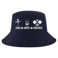 Jesus Coffee Pickleball Funny Christian Pickleball Lovers Cool Comfort Performance Bucket Hat