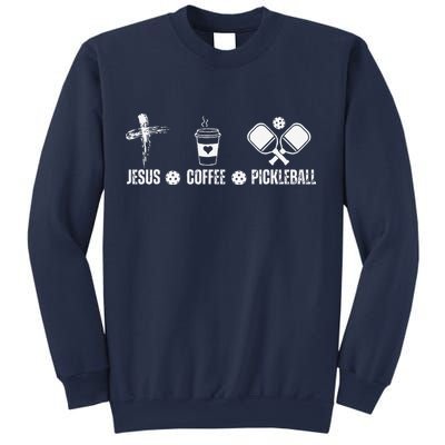 Jesus Coffee Pickleball Funny Christian Pickleball Lovers Sweatshirt