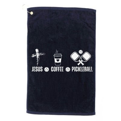 Jesus Coffee Pickleball Funny Christian Pickleball Lovers Golf Towel