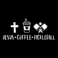 Jesus Coffee Picklenall Funny Christian Pickleball Lovers Cooling Performance Crew T-Shirt