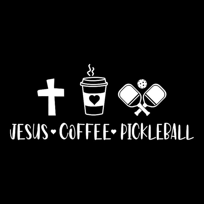 Jesus Coffee Picklenall Funny Christian Pickleball Lovers Cooling Performance Crew T-Shirt
