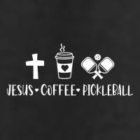 Jesus Coffee Picklenall Funny Christian Pickleball Lovers Adult Drive Performance Visor
