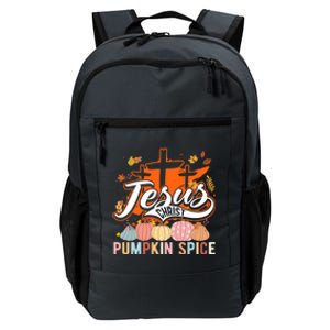 Jesus Christ Pumpkin Spice Thanksgiving Fall Christian Funny Gift Daily Commute Backpack