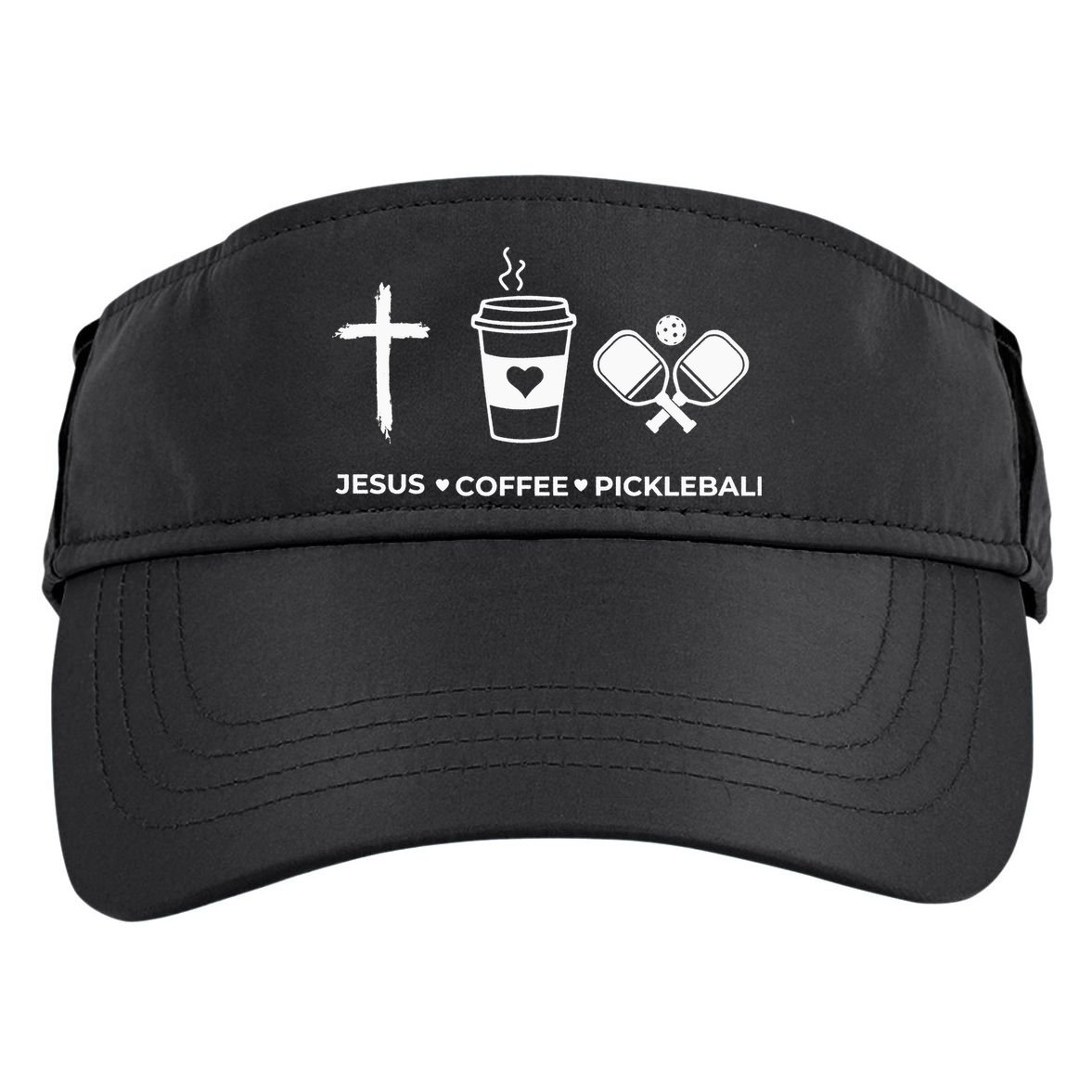 Jesus Coffee Pickleball Adult Drive Performance Visor