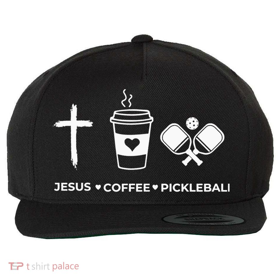 Jesus Coffee Pickleball Wool Snapback Cap