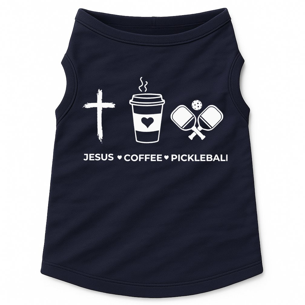 Jesus Coffee Pickleball Doggie Tank