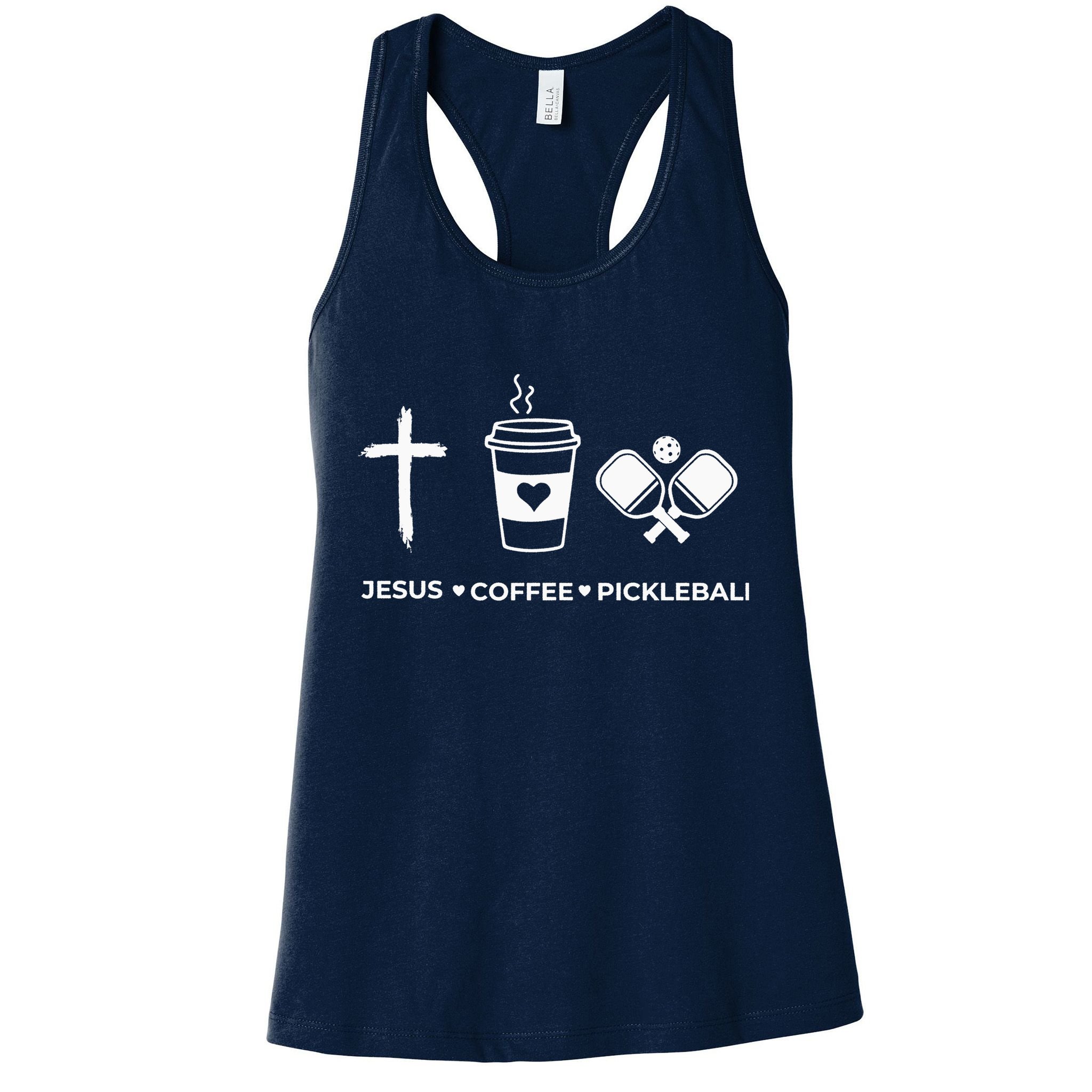 Jesus Coffee Pickleball Womens Tank Top