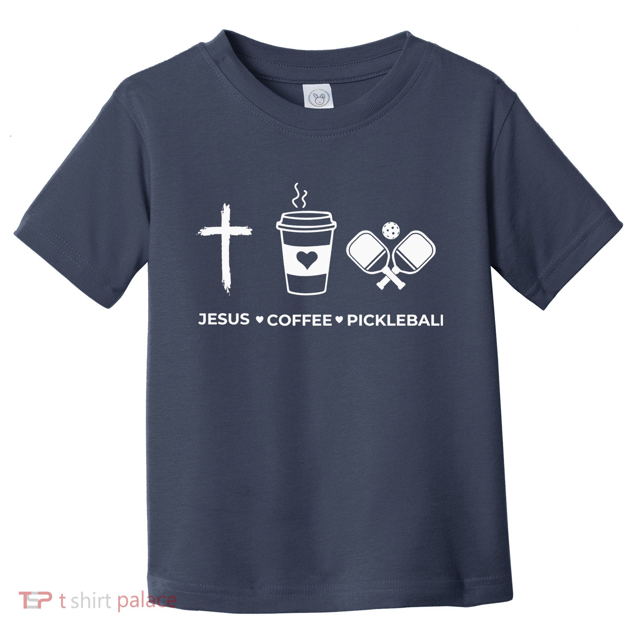 Jesus Coffee Pickleball Toddler T-Shirt