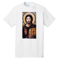 Jesus Christ Pantocrator Sinai Orthodox Christian Icon Gifts Tall T-Shirt