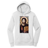 Jesus Christ Pantocrator Sinai Orthodox Christian Icon Gifts Women's Pullover Hoodie