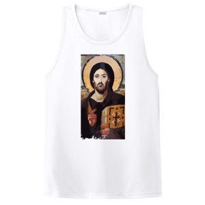 Jesus Christ Pantocrator Sinai Orthodox Christian Icon Gifts PosiCharge Competitor Tank