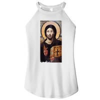 Jesus Christ Pantocrator Sinai Orthodox Christian Icon Gifts Women's Perfect Tri Rocker Tank