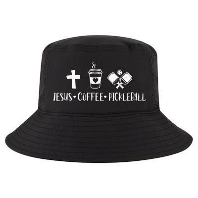 Jesus Coffee Picklenall Funny Christian Pickleball Lovers Cool Comfort Performance Bucket Hat